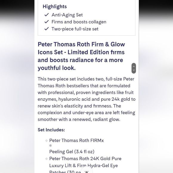 Peter Thomas Roth Full-Size Firm & Glow Icons 2-Piece Kit - Picture 5 of 6